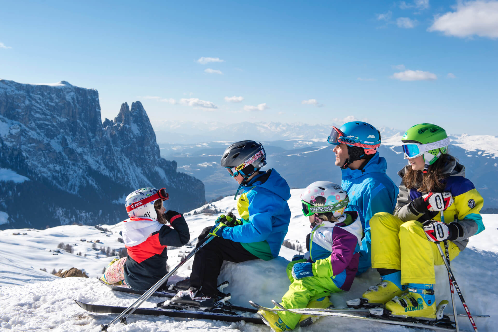 Skierlebnis für Familien auf der Seiser Alm